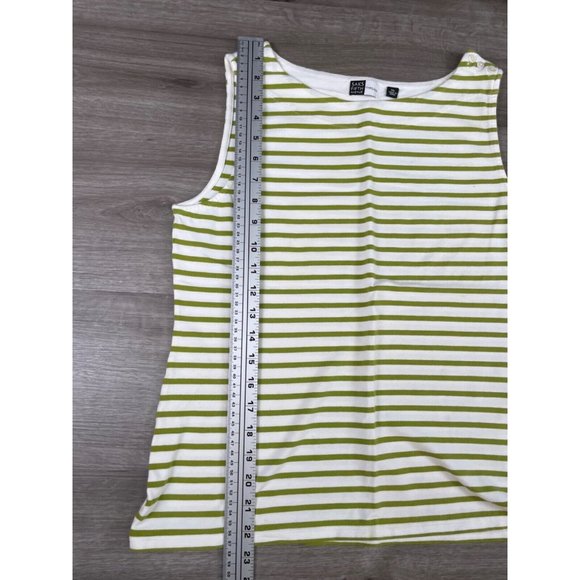 Saks Fifth Avenue Threads Shirt Top Womens Size XL Sleeveless Round Neck - Picture 5 of 12